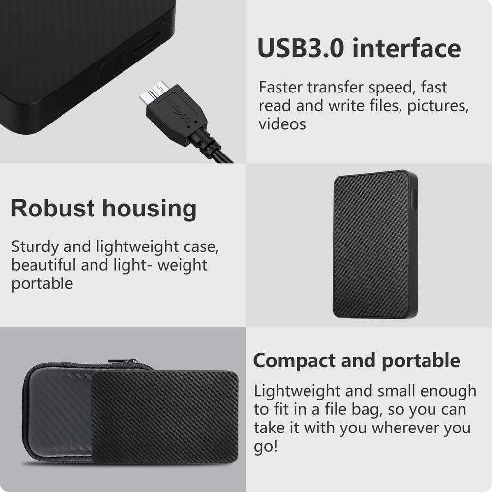 Portable 2.5-Inch SATA Hard Disk Drive with USB 3.0 for Data Storage
