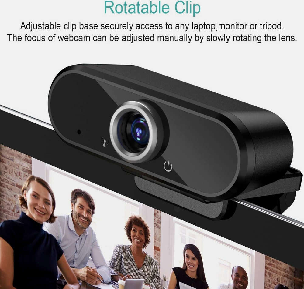 1080P HD USB Webcam with Built-in Microphone for Streaming