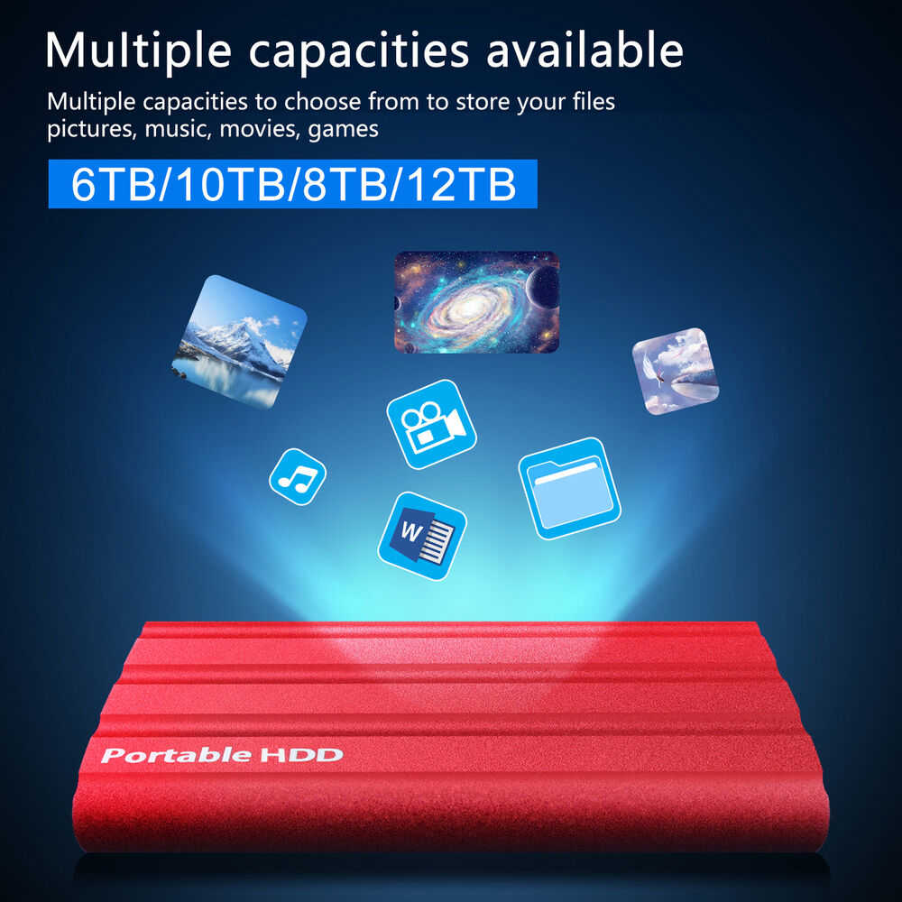 High-Capacity USB External Hard Drive - Easy Storage Solution