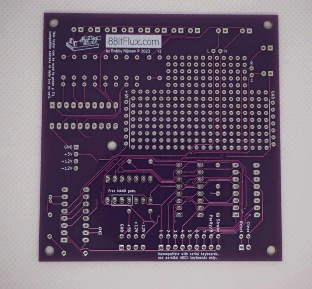 Parallel ASCII Keyboard Tester DIY Kit