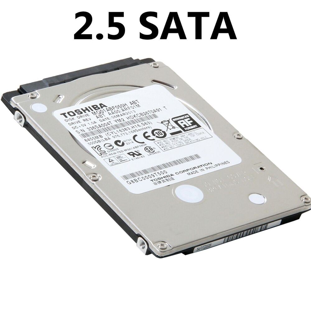 1TB 2.5" SATA HDD Laptop Hard Drive with Windows 10/11 Pro