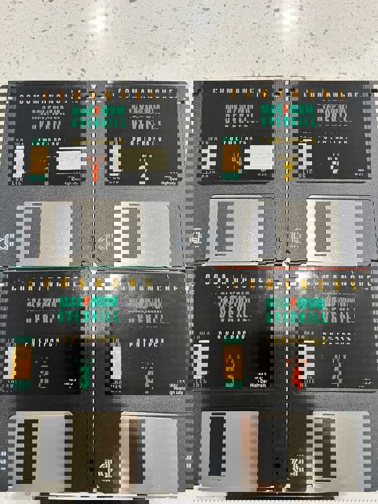 Maximum Overkill Comanche Game - Vintage PC Computer 3.5 Disk Set