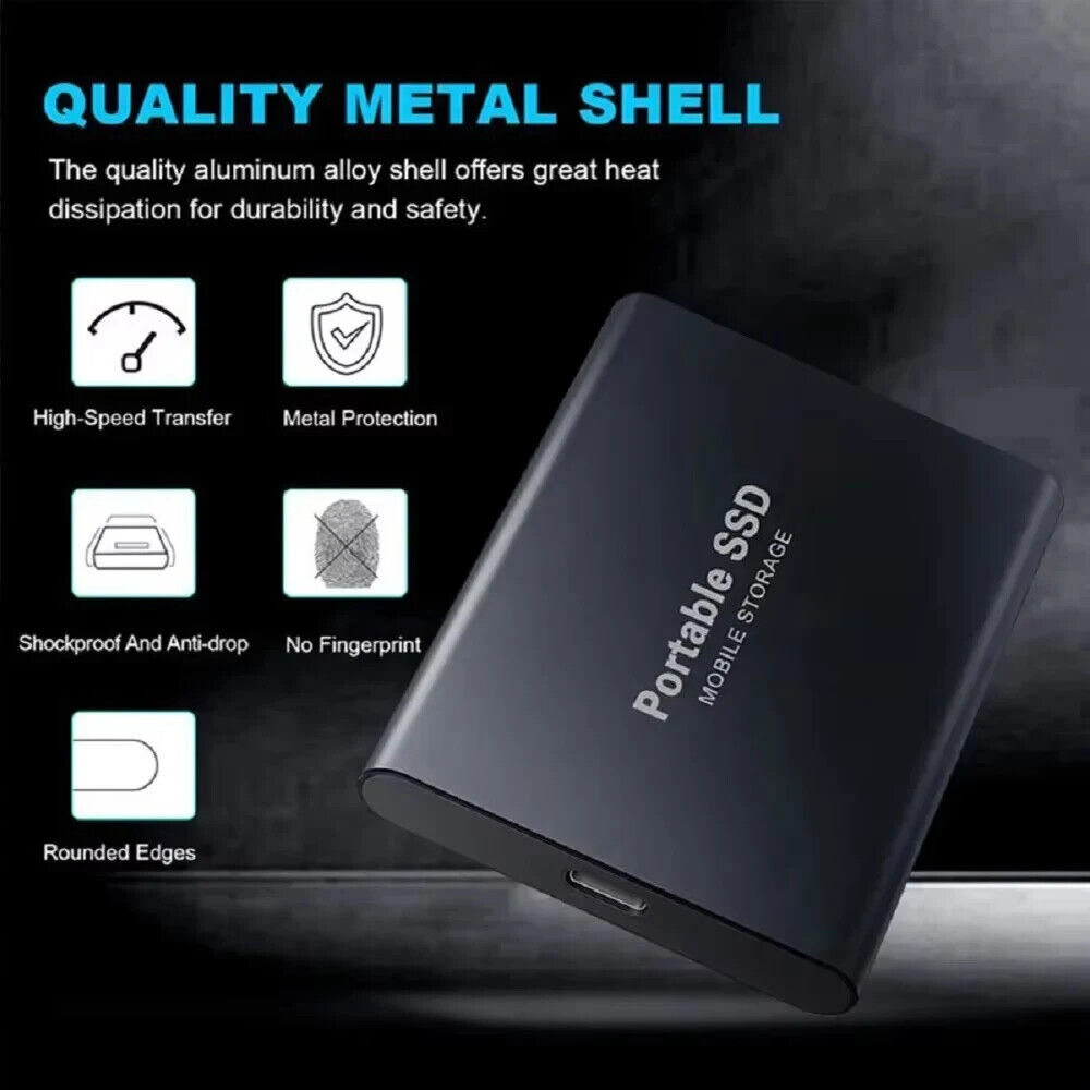 1TB High-Speed USB 3.1 Type-C External SSD