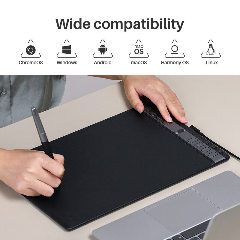 Huion Inspiroy 2 L Drawing Graphics Tablet with Huion PenTech 3.0 Refurbished H1061P