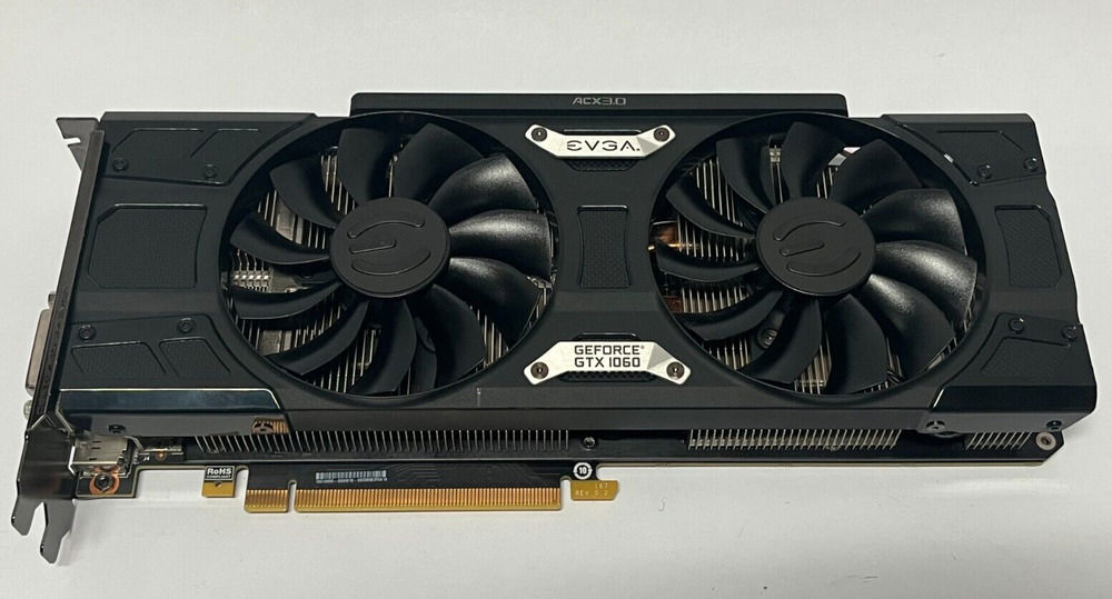 EVGA NVIDIA GeForce GTX 1060 SSC 6GB Graphics Card - High-Performance Gaming