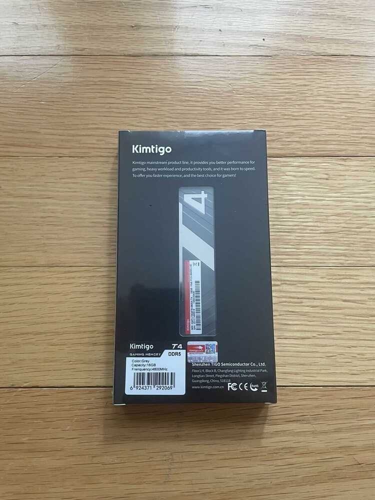 Kimitigo T4 DDR5 16GB (1x16GB) 4800MHz UDIMM CL40 Gaming Desktop Memory RAM
