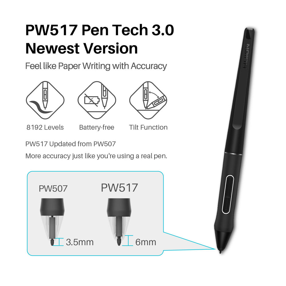 Renewed Huion KAMVAS 13 Digital Art Tablet, 13.3 Inch