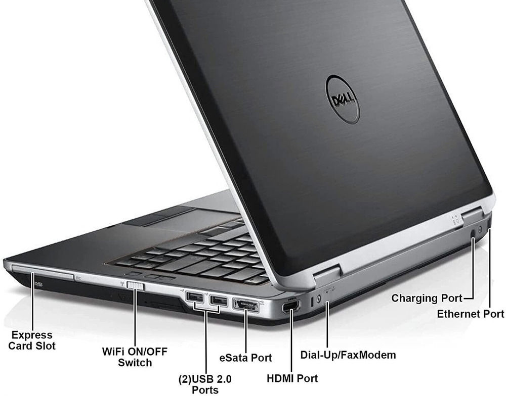 14" Dell Latitude Laptop with CD/DVD Drive, Intel i5, 16GB RAM, 500GB HDD