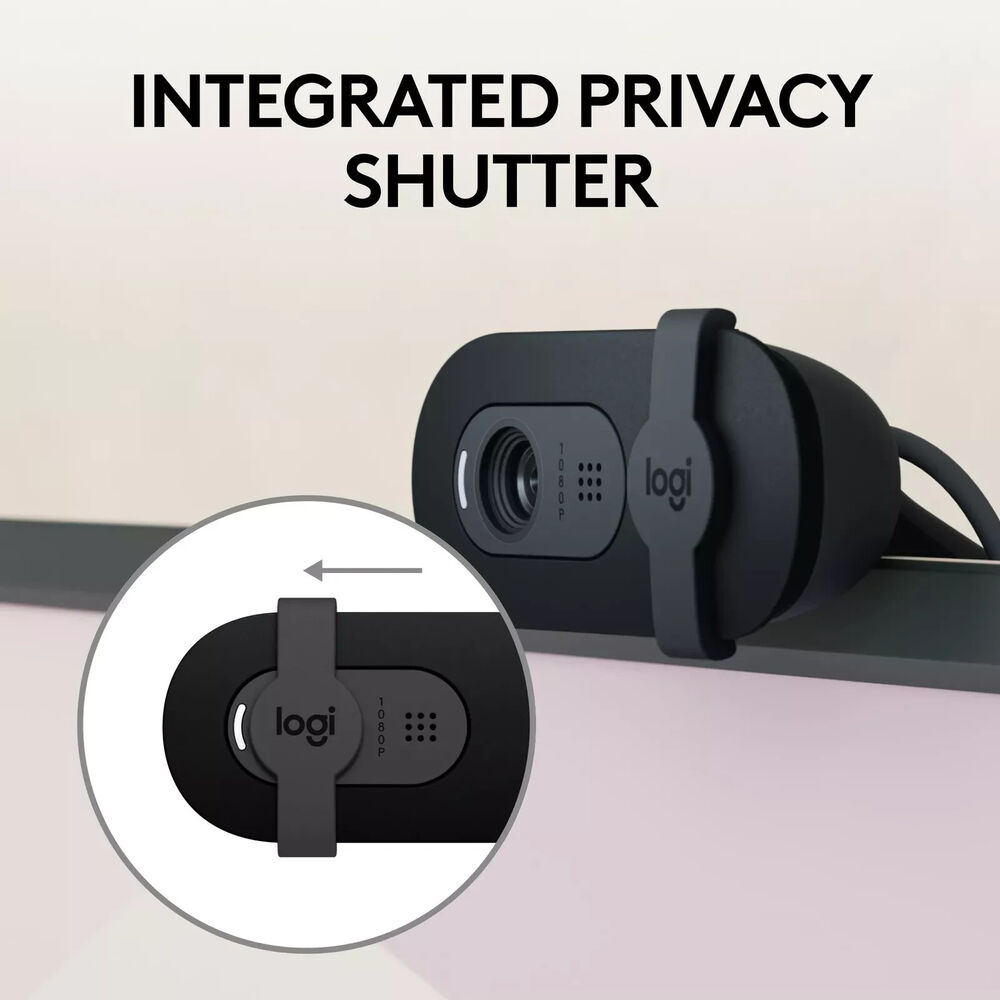 Logitech Brio 101 Webcam | Full HD 1080p with Auto-Light Balance