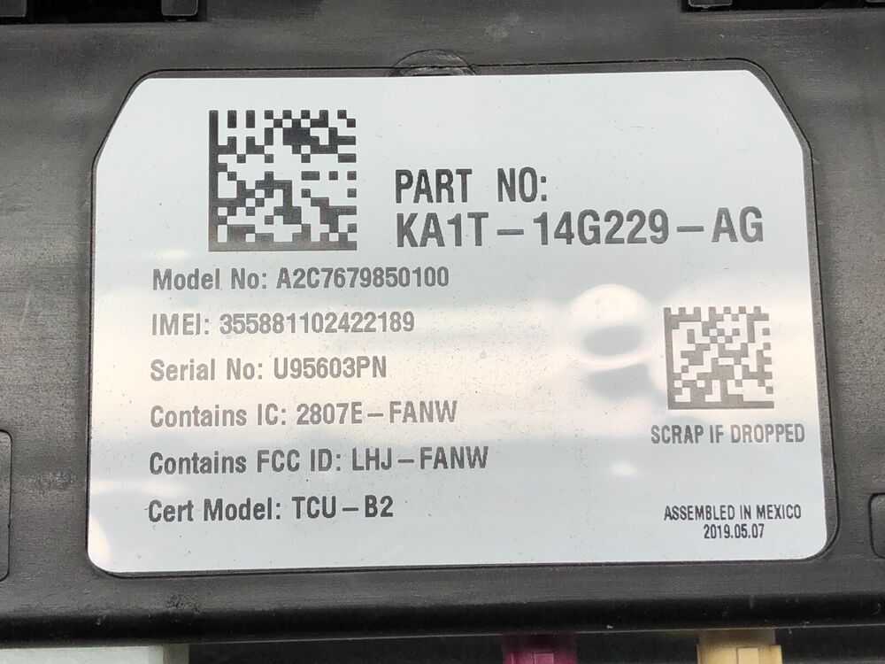 2019-2023 Lincoln Nautilus Telemematics Communication Control Module OEM