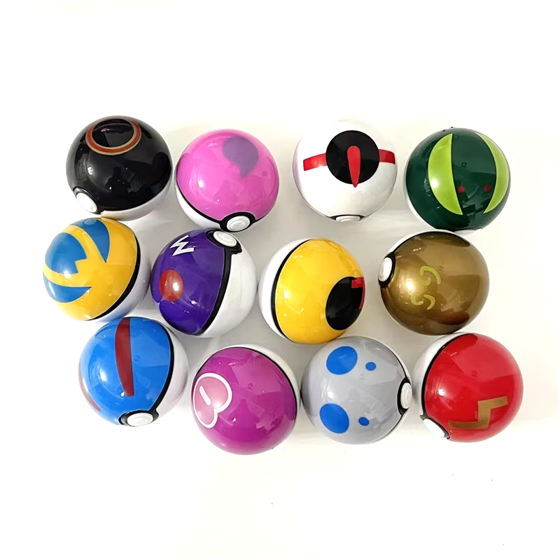 Pokemon 12-Piece Ball Model Set - Collectible Anime Figures for Kids