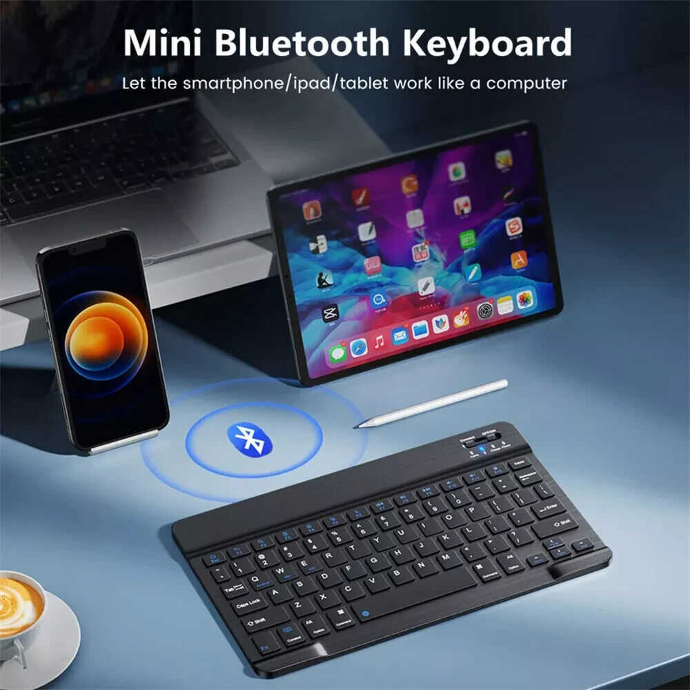 Bluetooth Wireless Keyboard Mouse Combo for Tablets