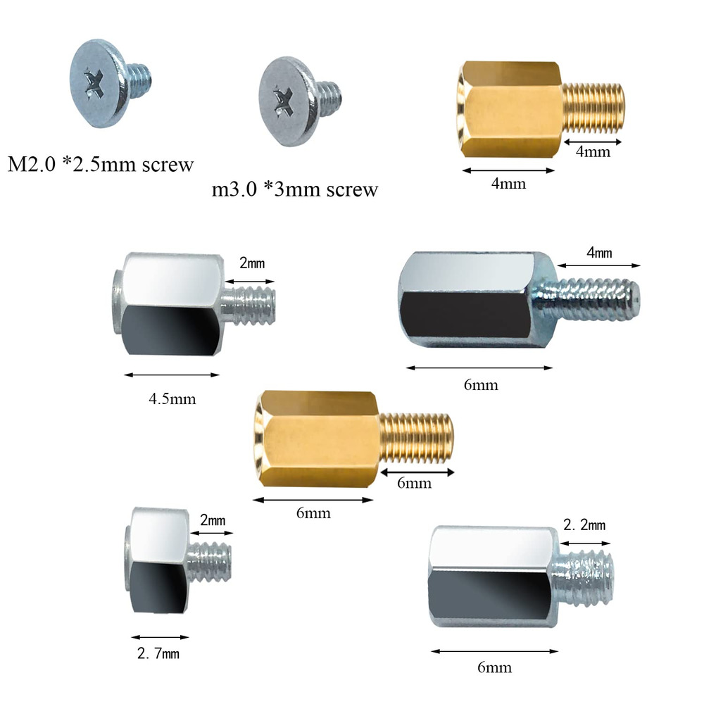 Nvme M.2 SSD Mounting Screws Kit (36Pcs)