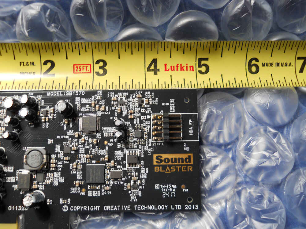 Sound Blaster SB1570 Audigy FX 5.1 PCIe Audio Card - Enhanced Audio Performance
