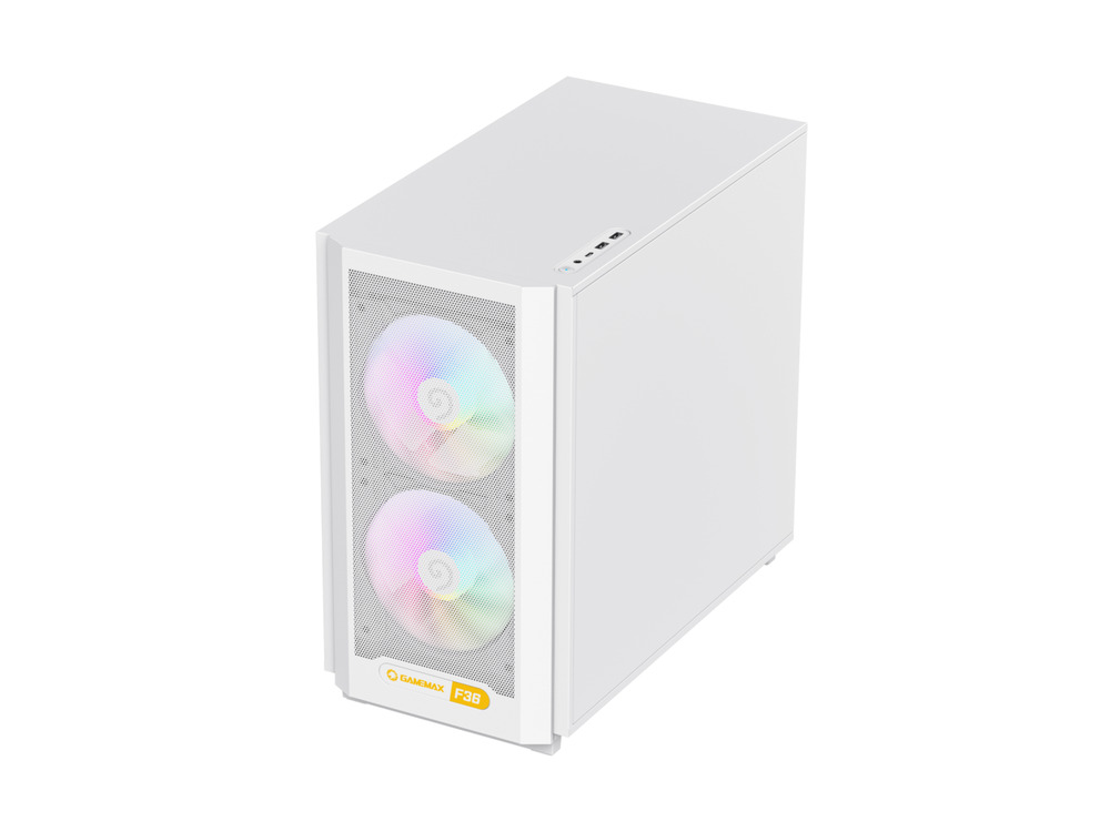 GAMEMAX F36 WH Micro-ATX Gaming Case - White Edition