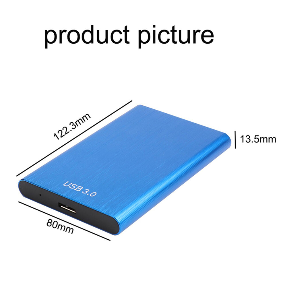 Ultra-Fast USB 3.0 Portable External Hard Drive - 1TB/2TB/4TB
