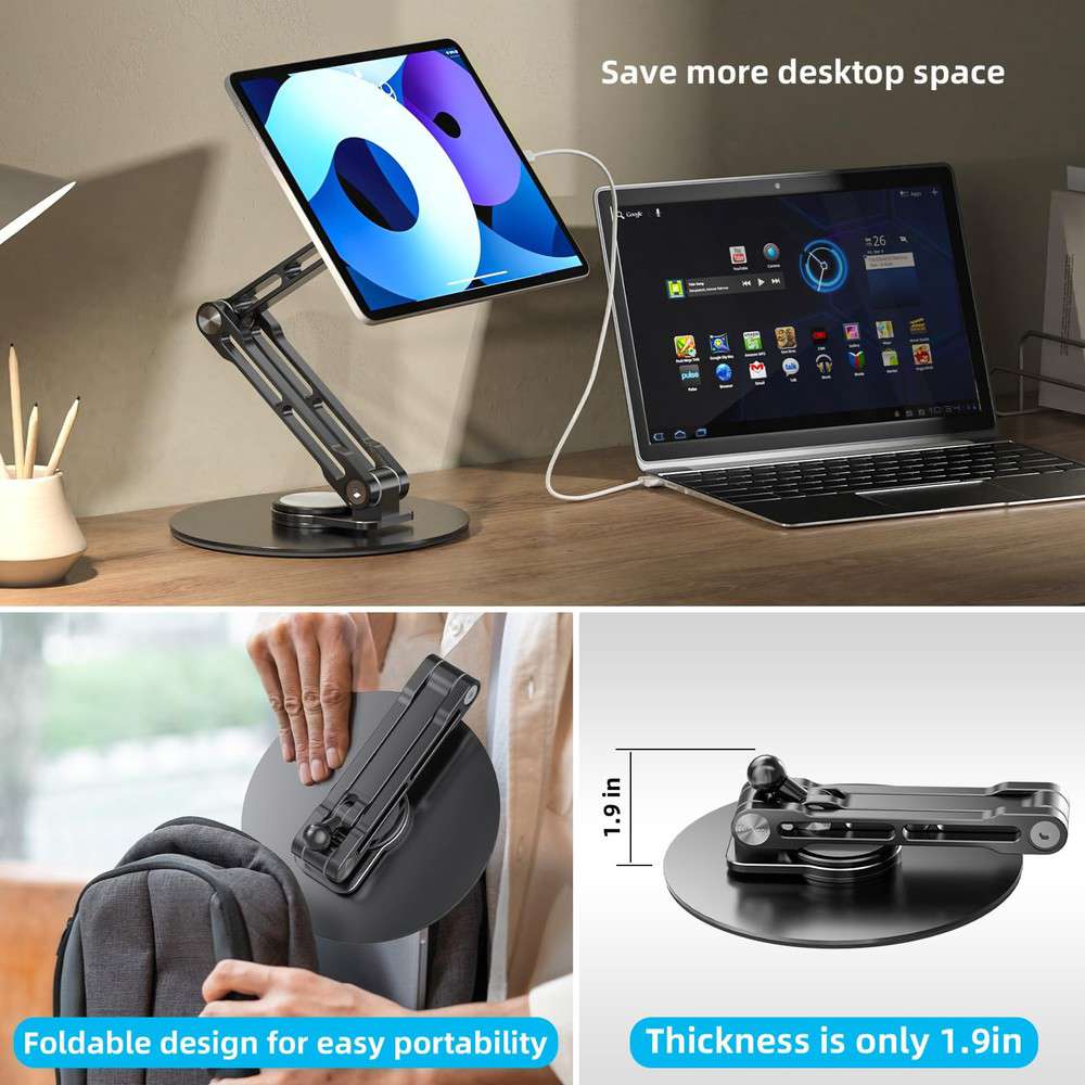 75mm VESA Foldable Monitor Stand for 15.6-17" Displays