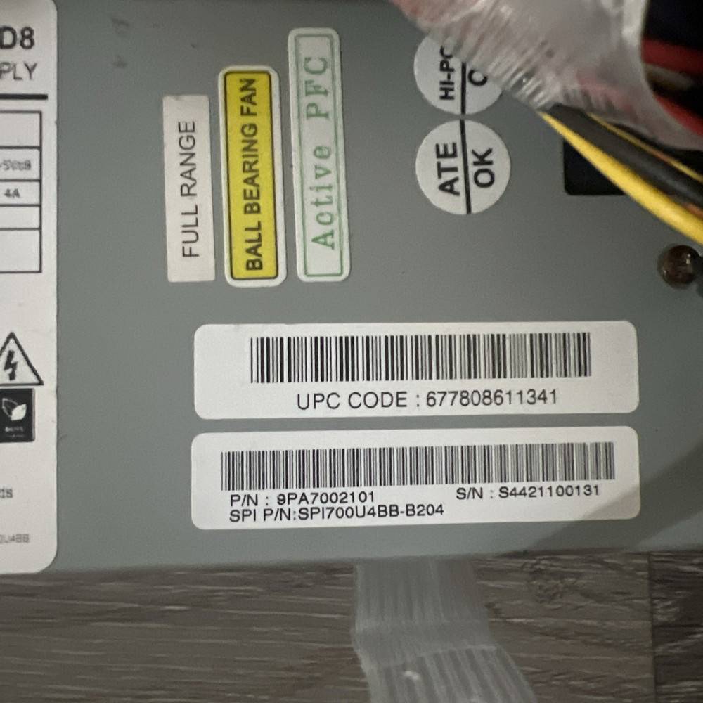 XEAL TC-1U70PD8 700W Power Supply Unit