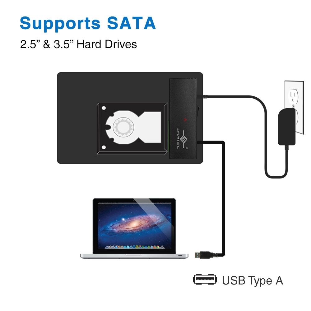 Vantec NexStar USB 3.0 to SATA 6Gbps Adapter - High-Speed Data Transfer