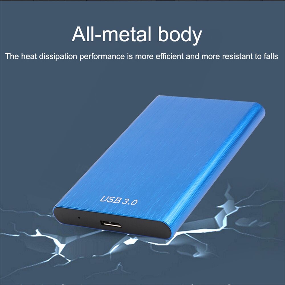 Ultra-Fast USB 3.0 Portable External Hard Drive - 1TB/2TB/4TB