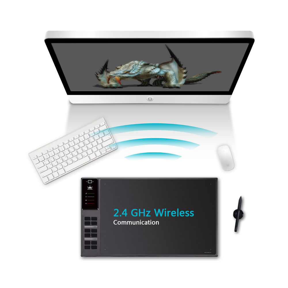 Huion WH1409 Certified Refurbished Large Wireless Graphics Tablet