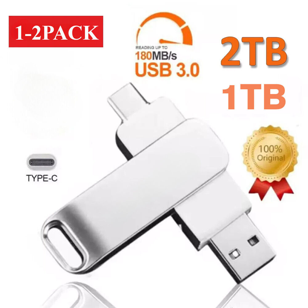 High-Capacity USB 3.2 Flash Drive - 2TB to 64TB