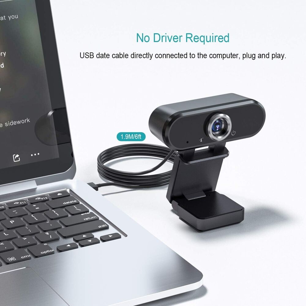 1080P HD Webcam with Built-in Microphone