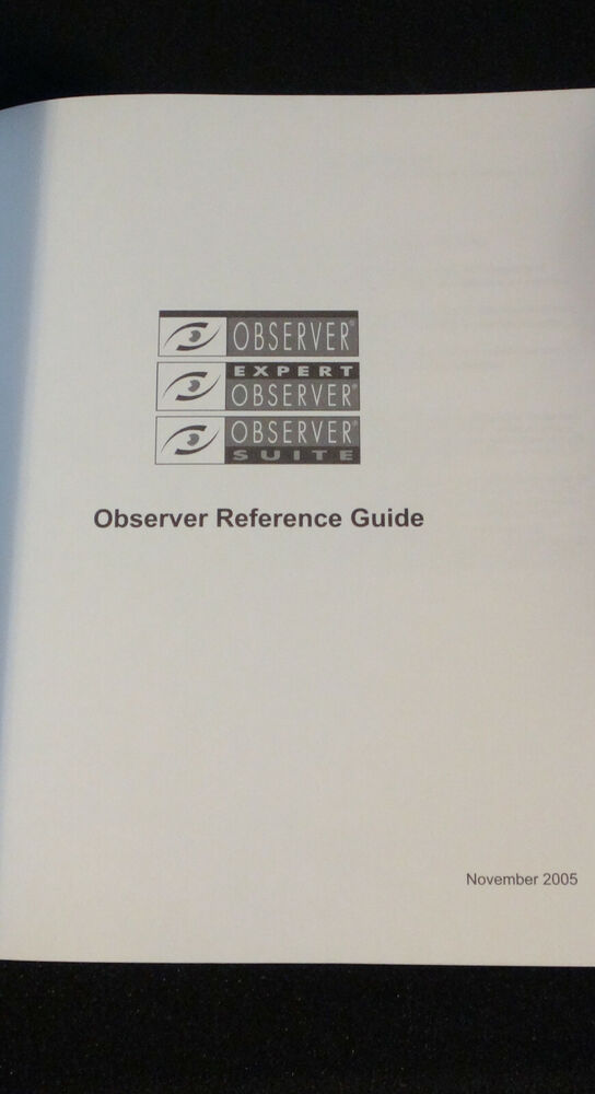 Network Instruments Observer 11 Reference Guide 2005 Paperback