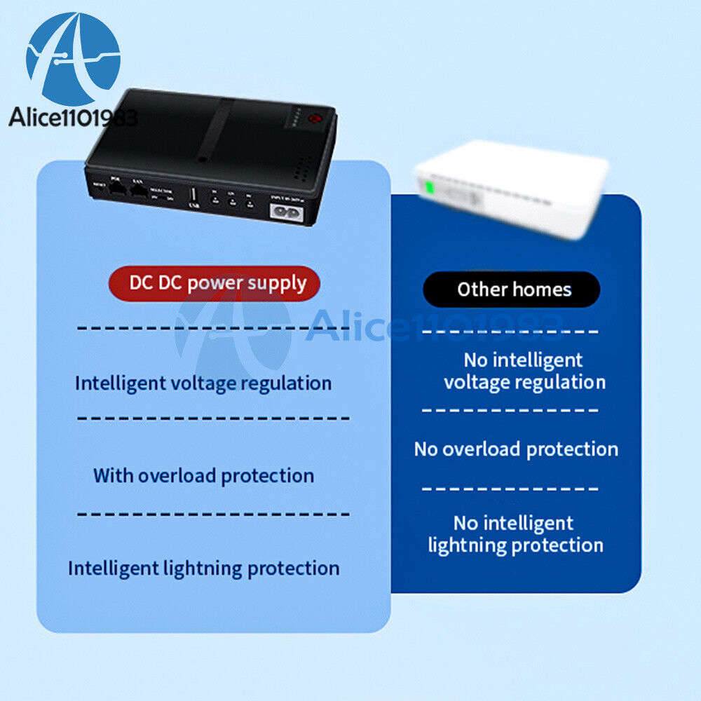 10400mAh UPS Battery Backup for Routers and Modems
