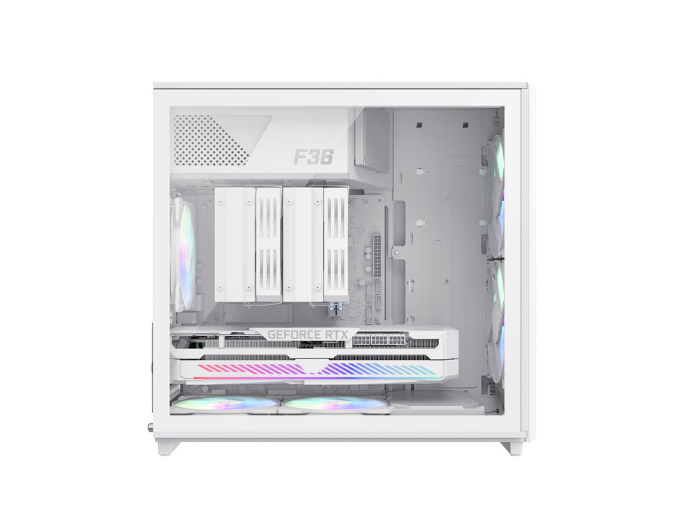 GAMEMAX F36 WH Micro-ATX Gaming Case - White Edition