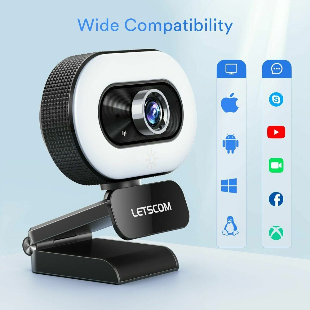 1080P HD Webcam with Microphone for PC and Laptop