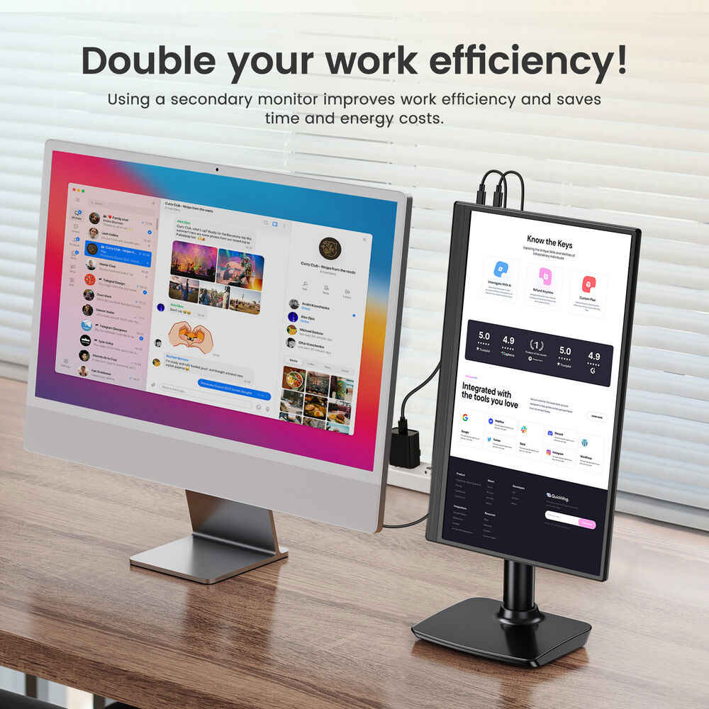 UPERFECT 15.6" Full HD Portable Gaming Monitor with FreeSync
