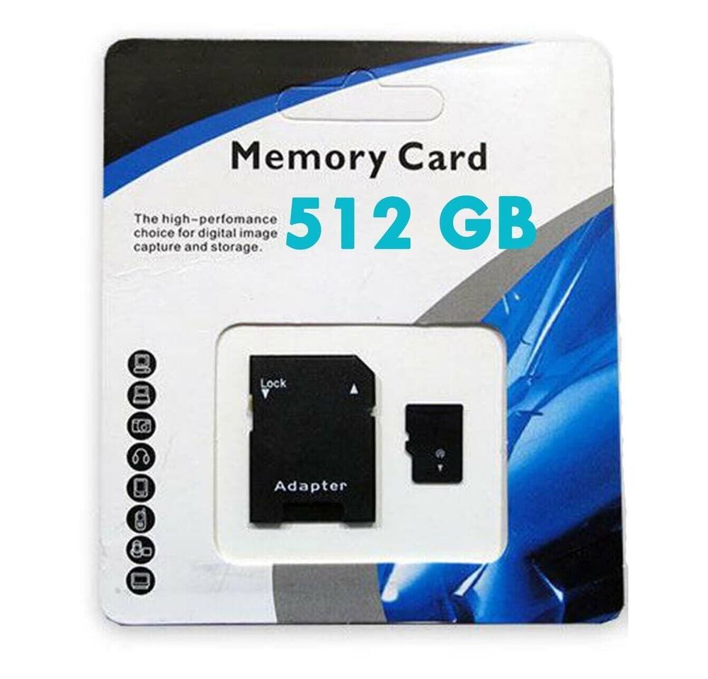 High-Capacity Micro SD Cards with TF Adapter