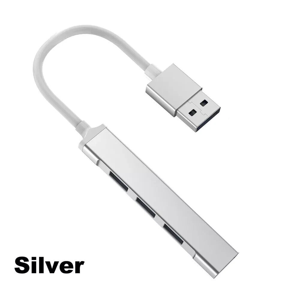 4-Port USB 3.0 Hub with Splitter and Expander for Enhanced Connectivity