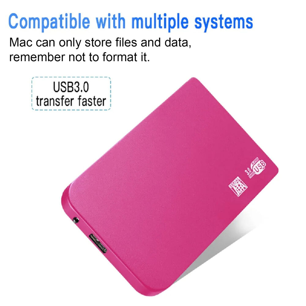 1/2/4TB High-Speed USB 3.0 External Hard Drive - Plug and Play Storage Solution