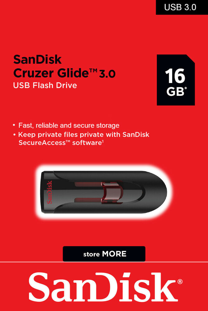 SanDisk Cruzer Glide USB 3.0 Flash Drive - High-Speed Storage