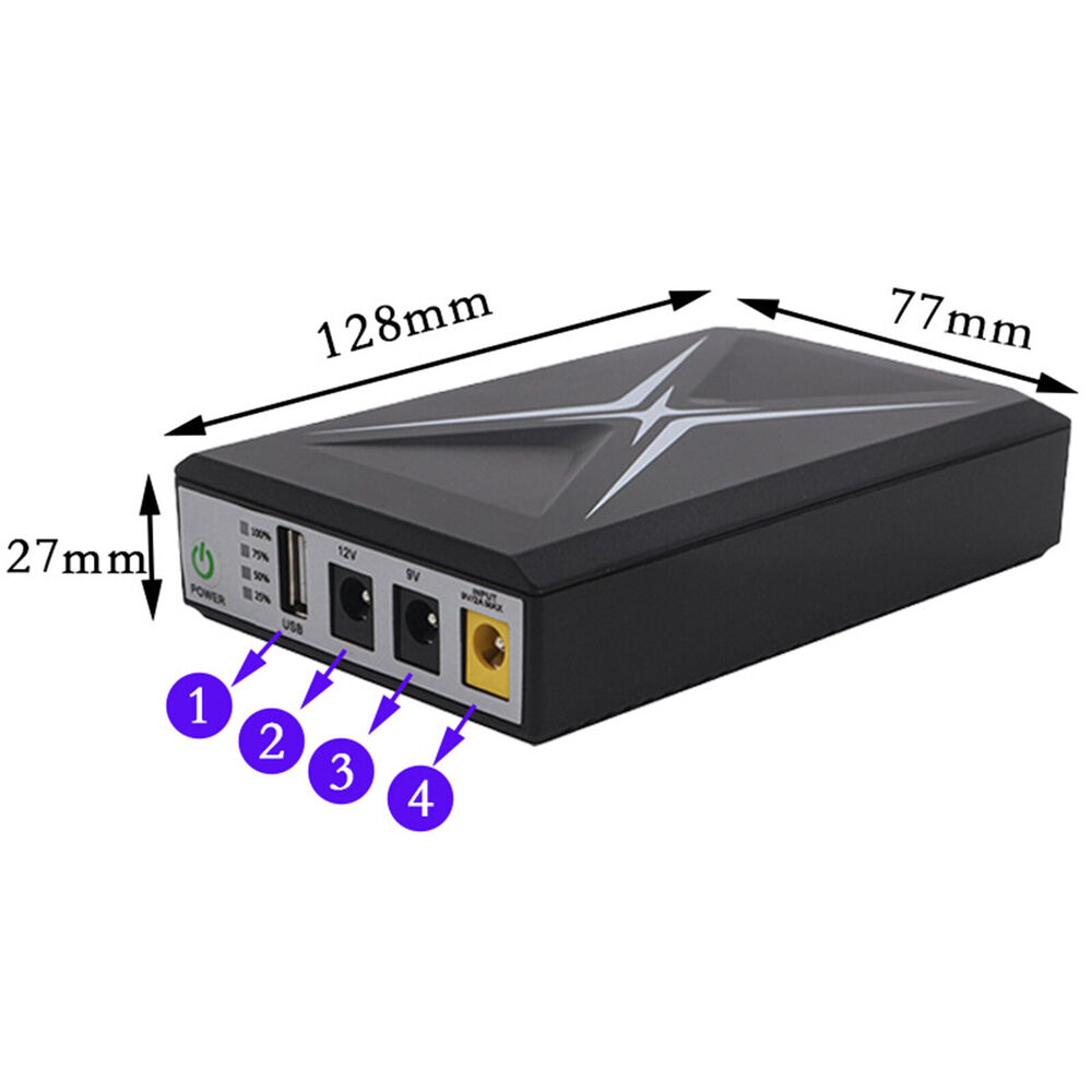 10400mAh Mini UPS Battery Backup for Security Cameras and Routers