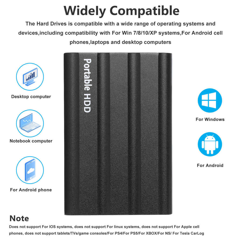 High-Capacity USB External Hard Drive - Easy Storage Solution