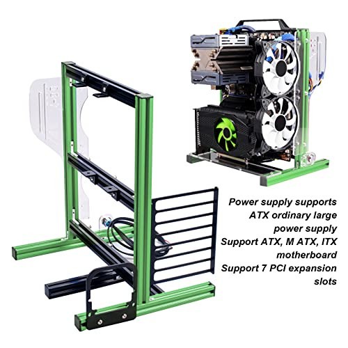 Aluminum Open Frame PC Case for ITX, MATX, ATX