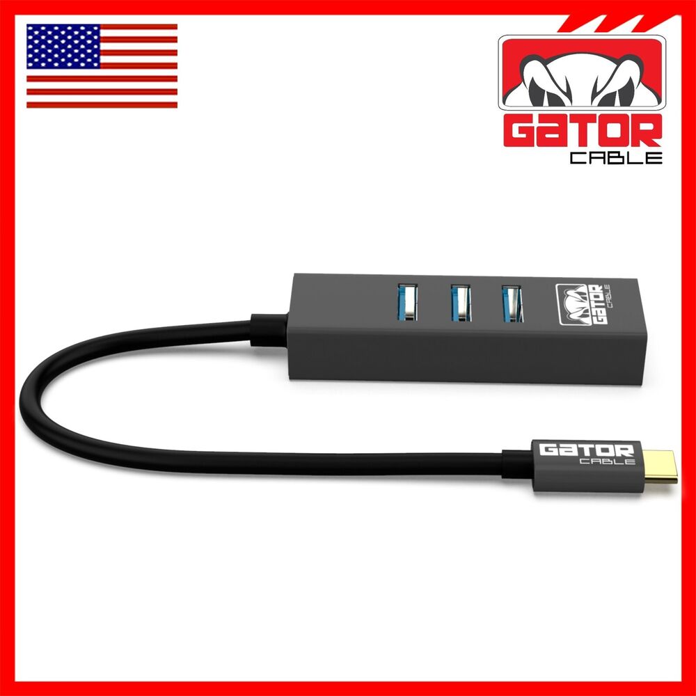 USB-C 3.1 Gigabit Ethernet Adapter with 3-Port HUB