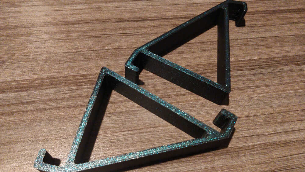 Dual Portable Monitor/Device Stands in Burnt Titanium
