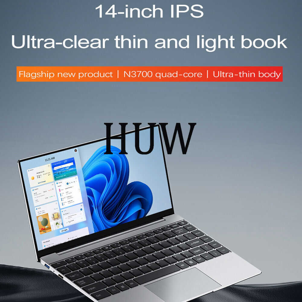 14.1-inch Slim Intel N3700 Laptop with 16GB RAM and 1024GB SSD