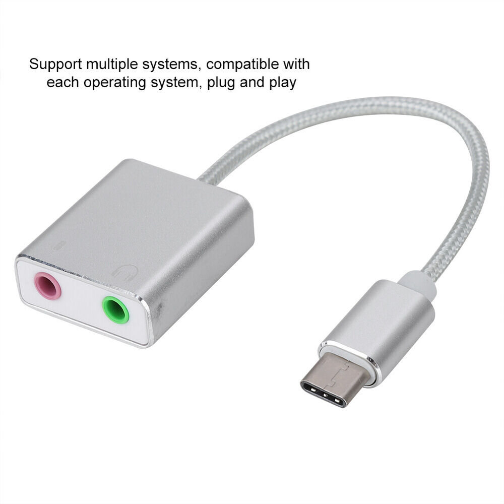 Premium Aluminum Alloy External Sound Card for Enhanced Audio on Tablets and Mobile Phones