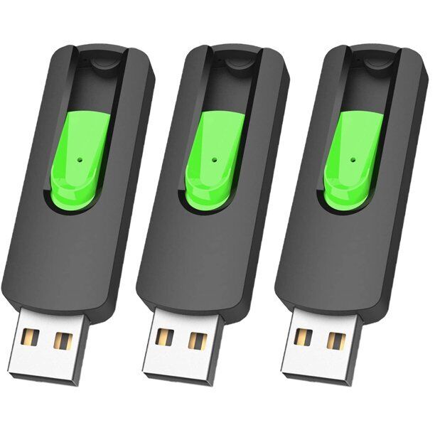 Retractable USB 2.0 Flash Drive - 32GB, 64GB, 128GB Memory Storage