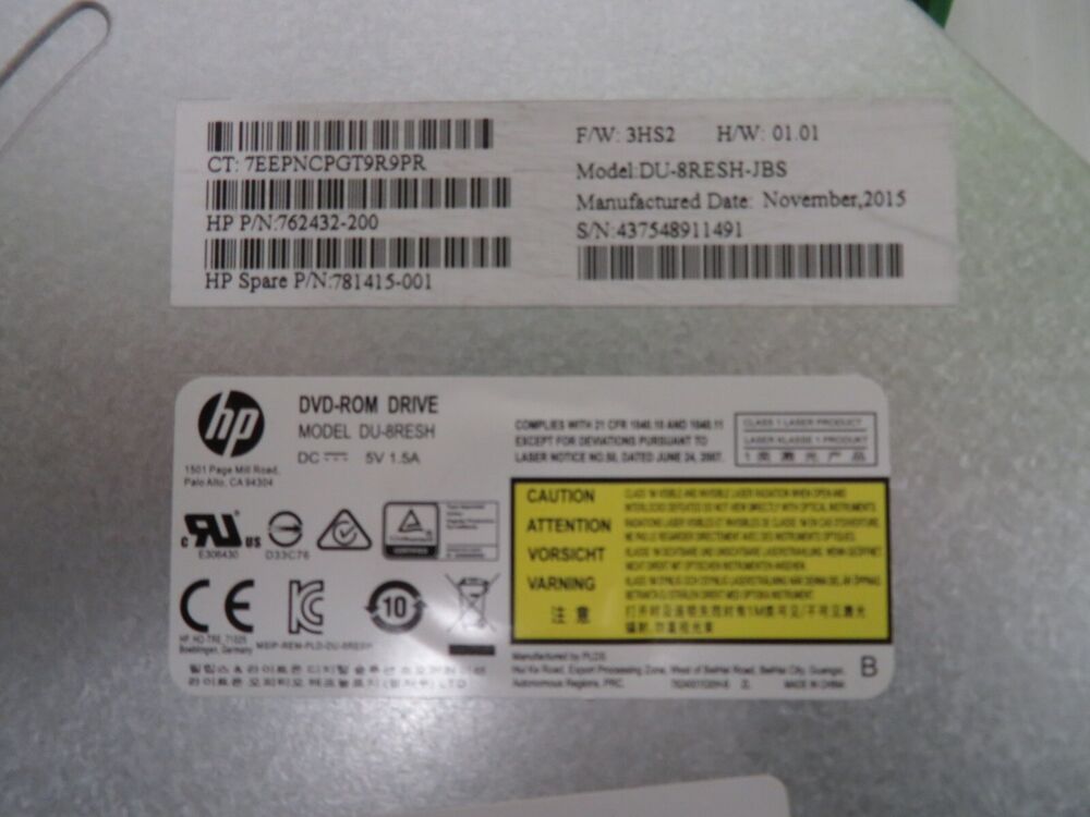 HP Elitedesk 800 G2 DVDRW SATA Optical Drive