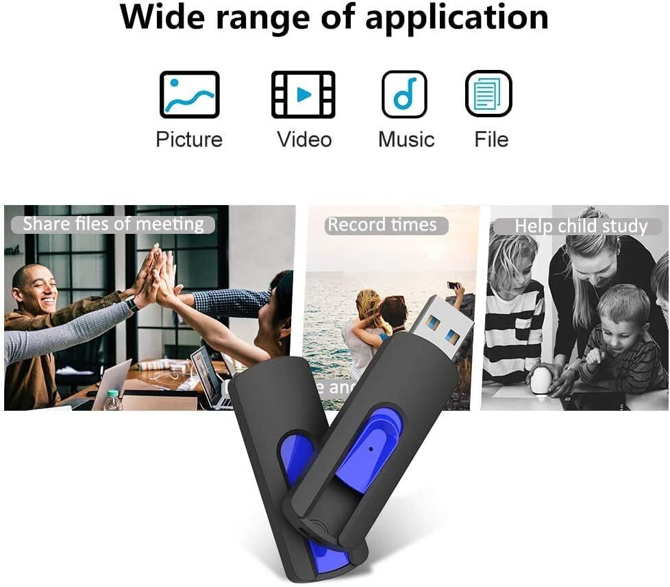 High-Capacity LOT USB Flash Drives - 16GB to 128GB