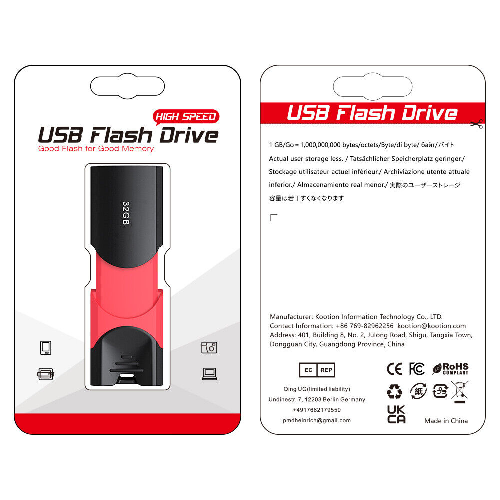 High-Speed USB 3.0 Retractable Flash Drive - 32GB, 64GB, 128GB Options