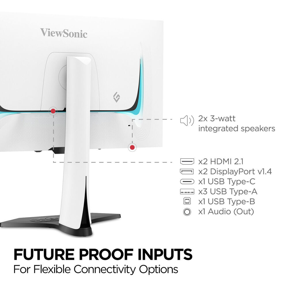 ViewSonic XG272-2K-OLED-S 27" 1440p 240Hz OLED Gaming Monitor - White