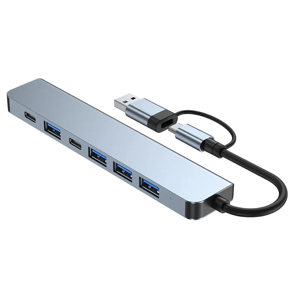 7-in-1 USB-C Hub Adapter Dock with Multiple Ports