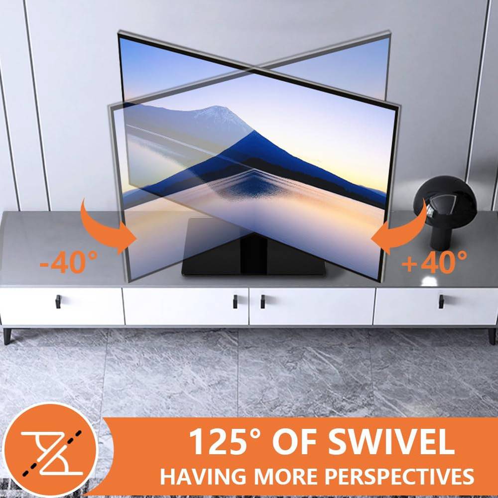 Ergonomic Single Monitor Stand with Free Standing Desk Mount, 13"-32"